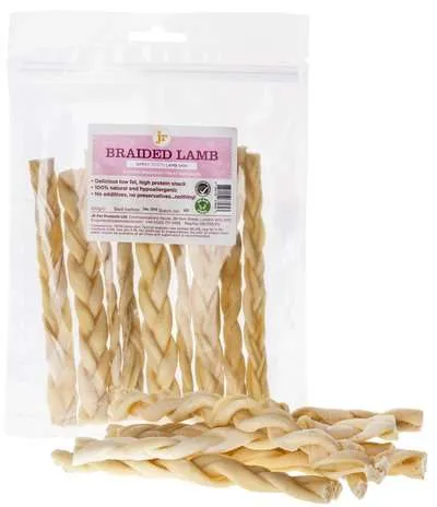 Ringwood Dogs Dog Treats & Chews: jr Braided Lamb Sticks
