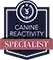 Accredited Reactivity Specialist Trainer from the Dog Training College